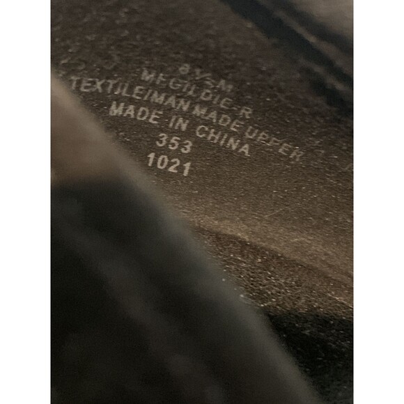 Marc Fisher Womens GILDIE Black Suede Mesh Fishnet Side Block Heel Shoes Sz 8.5 - Picture 6 of 8